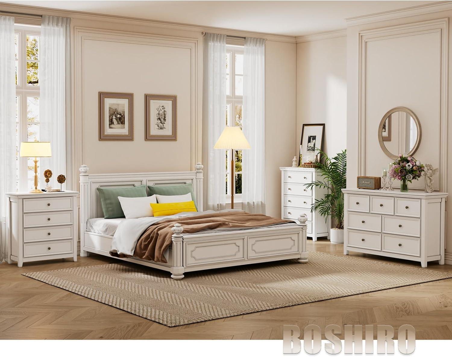 Drawers Dresser for Bedroom White - 5-drawer