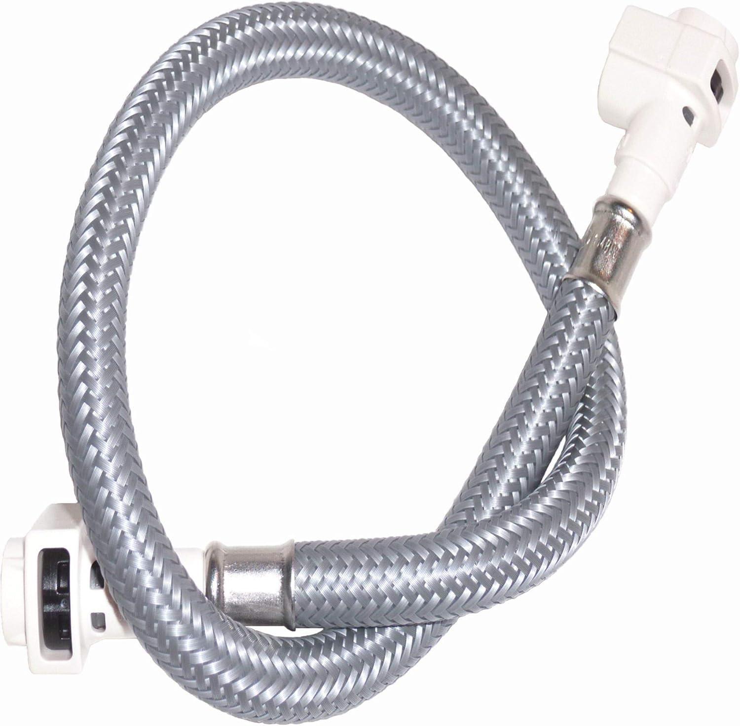 Chrome Flexible Kitchen Faucet Replacement Hose Kit