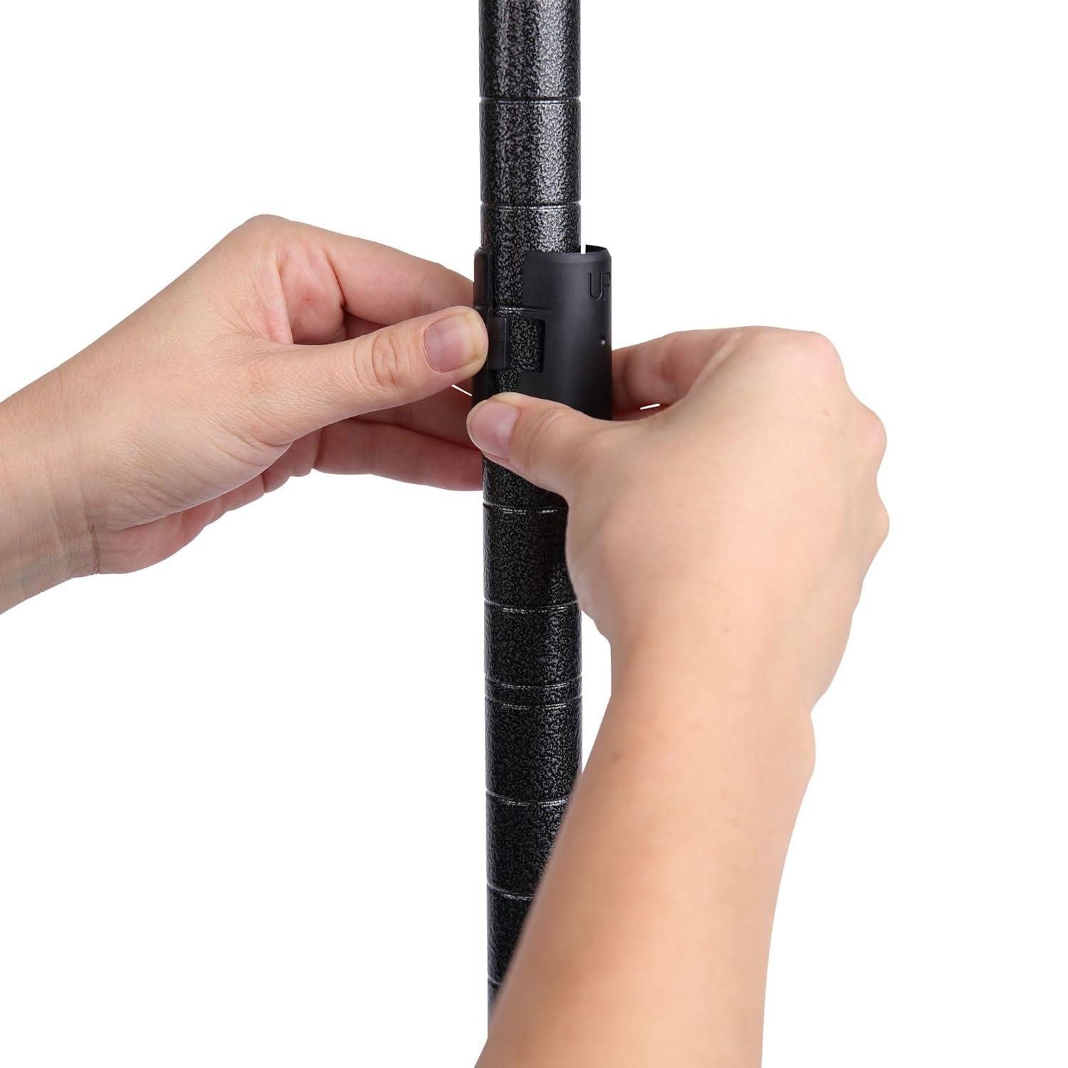 Alera ALESW206024BA 60 in. x 24 in. x 72 in. 4-Shelf All-Purpose Wire Shelving Starter Kit - Black Anthracite Plus