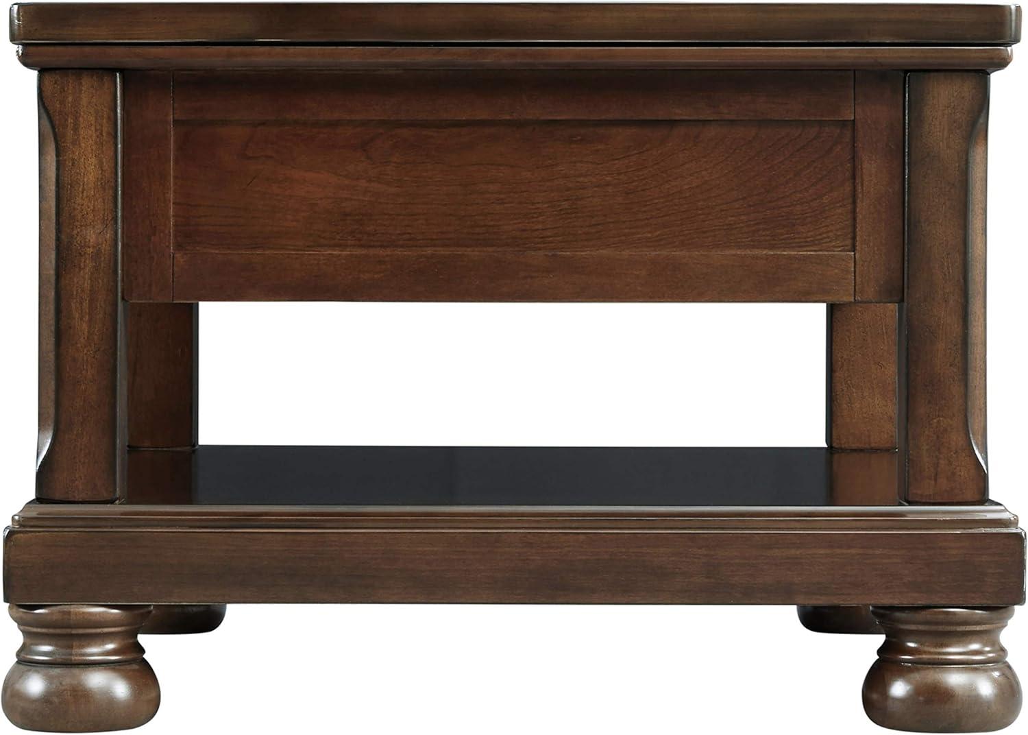 Signature Design by Ashley Casual Porter Coffee Table with Lift Top Rustic Brown