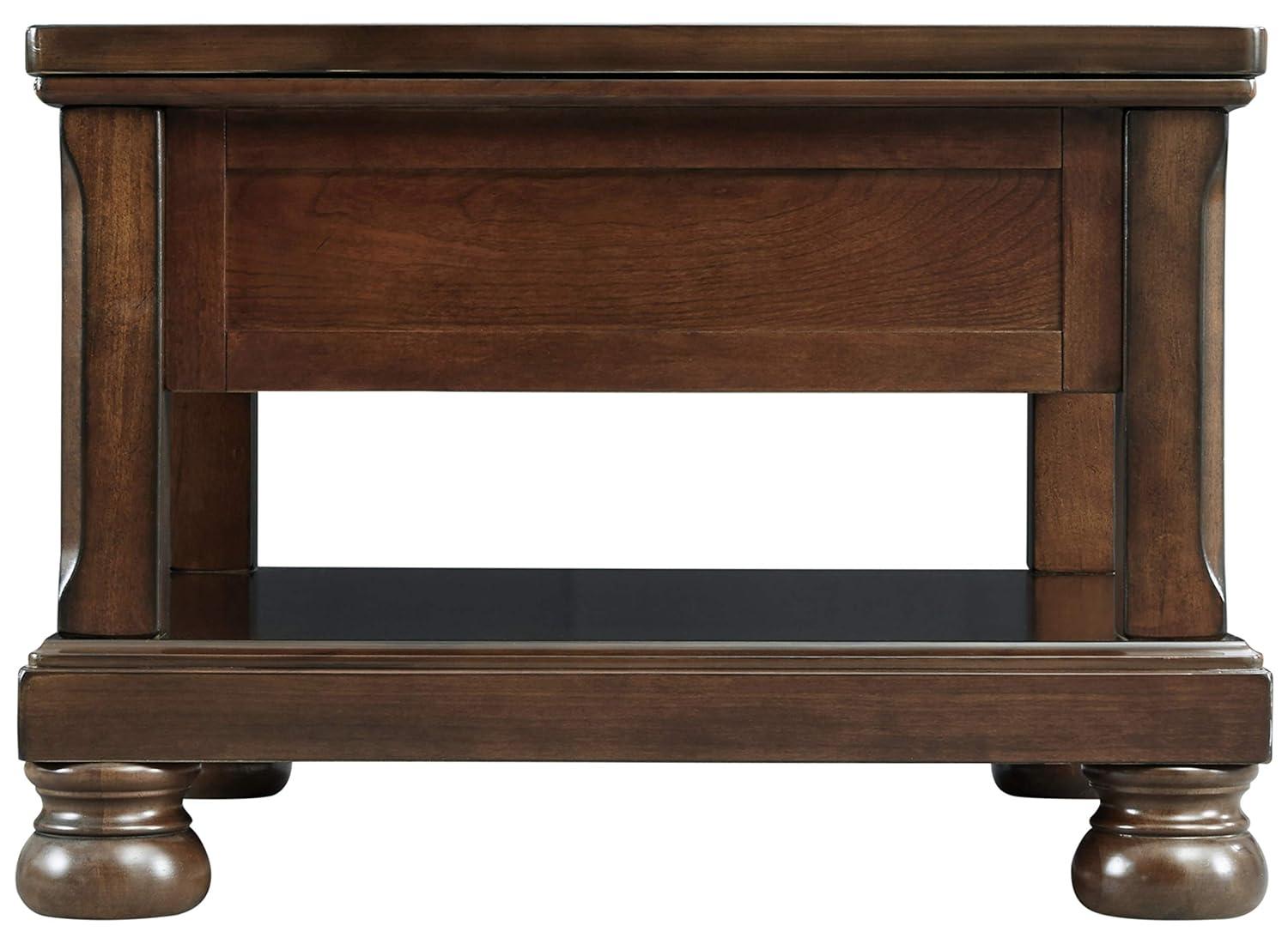 Signature Design by Ashley Casual Porter Coffee Table with Lift Top Rustic Brown