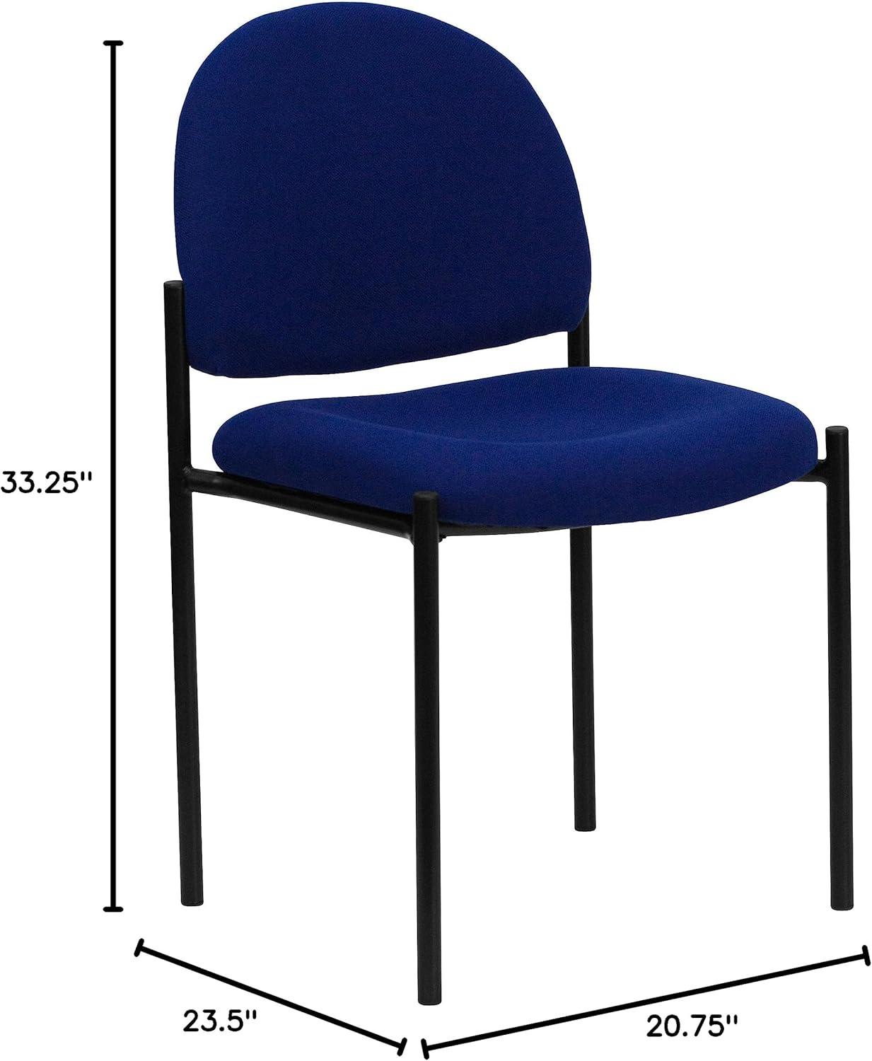 Prather Stackable Steel Ergonomic Side Reception Chair by Flash Furniture