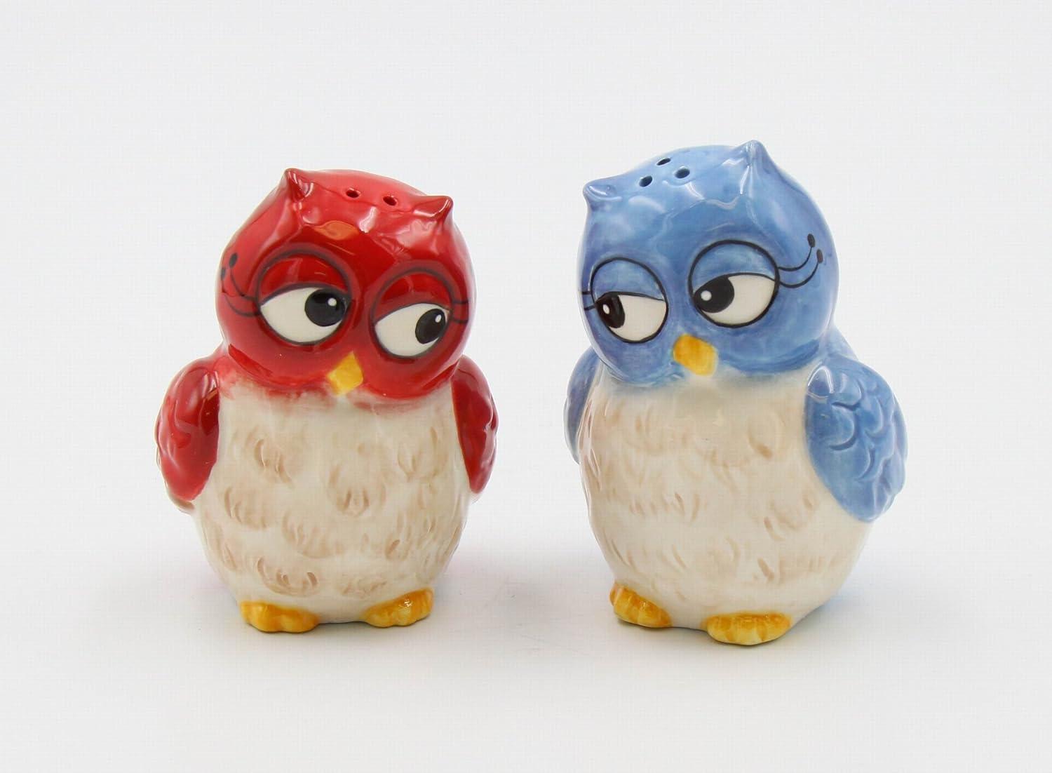 Cosmos Gifts Couple Owls Salt and Pepper Set