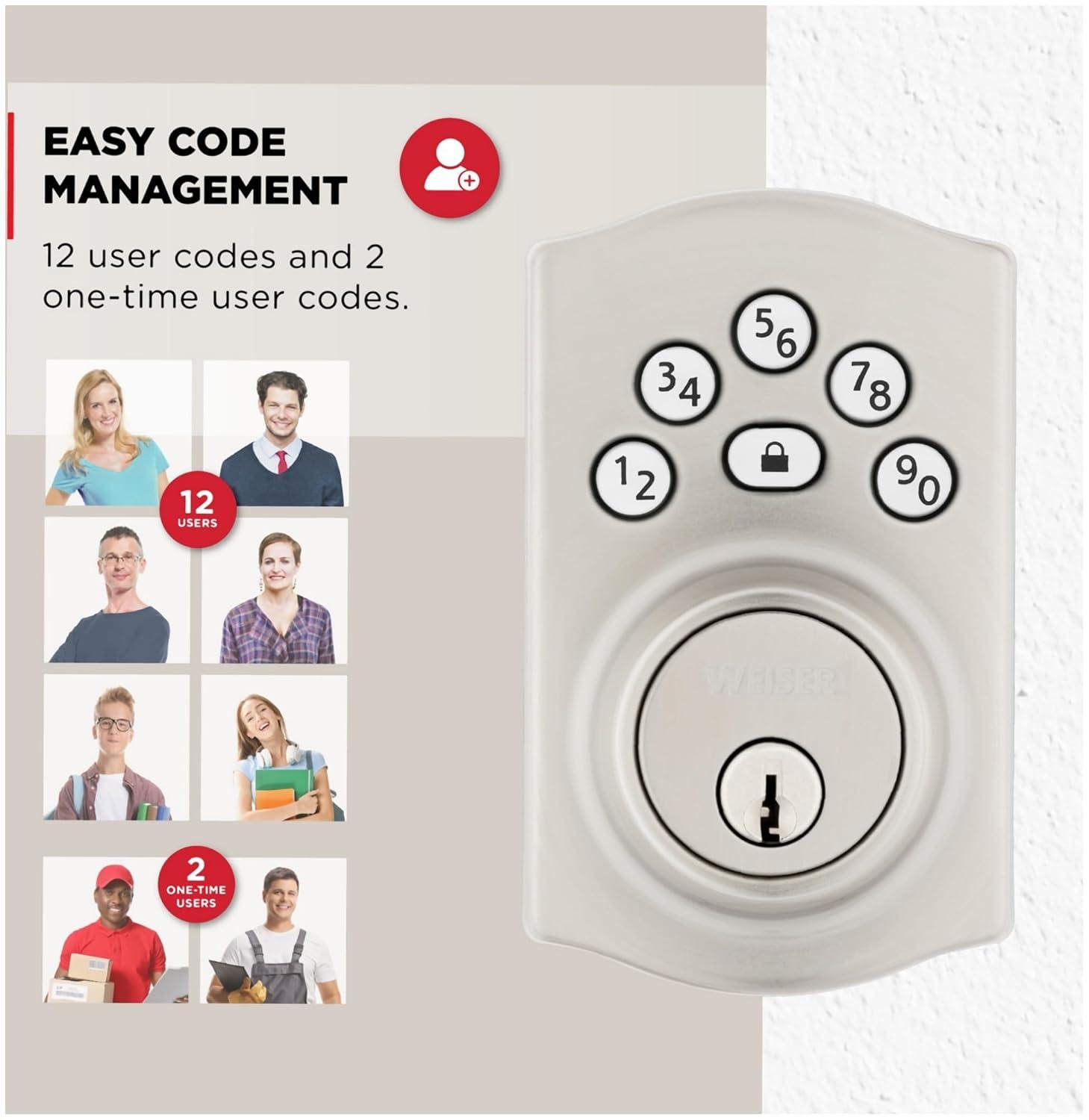 Kwikset 9240TRL-11P Traditional Powerbolt Electronic SmartCode Deadbolt with RCAL Latch and RCS Strike Venetian Bronze Finish