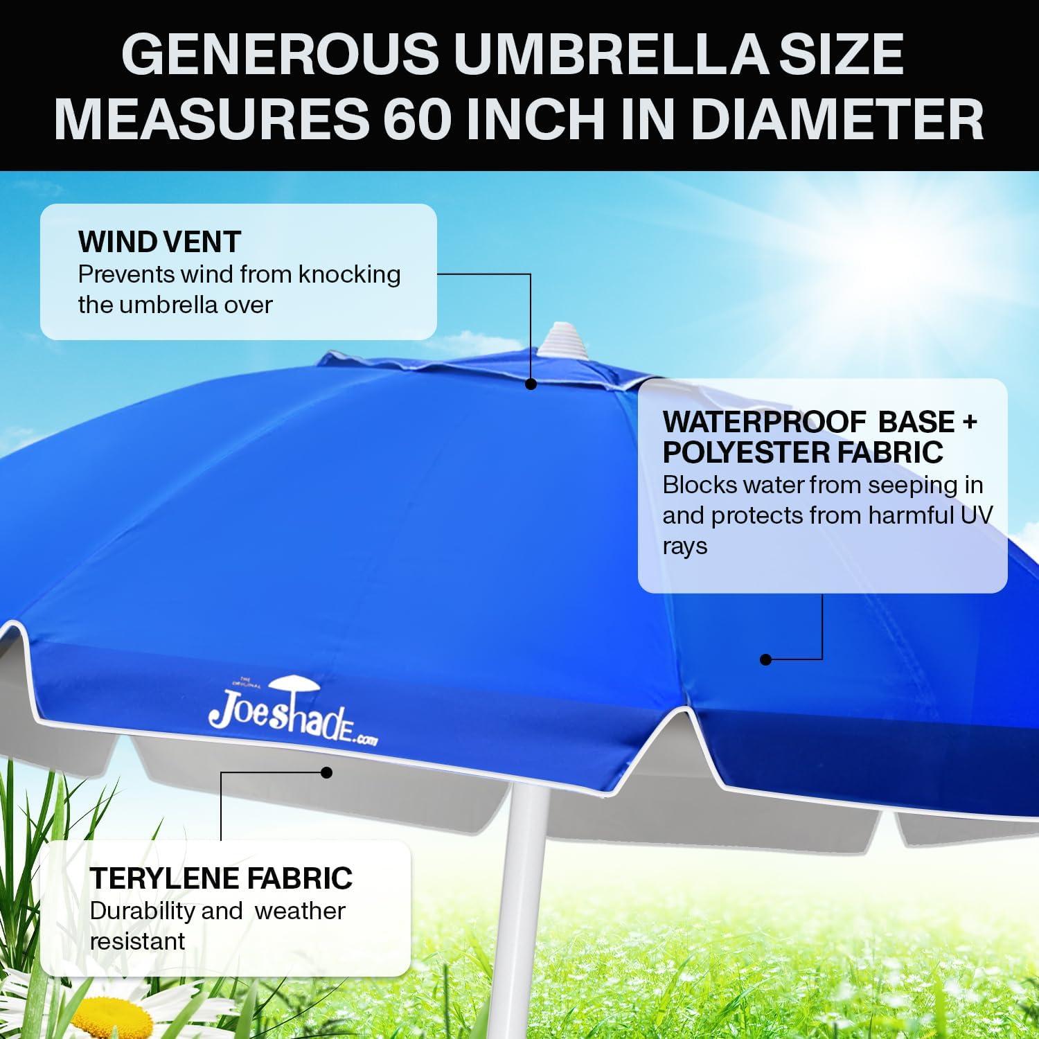 Portable UV Sun Shade Umbrella with Tripod Stand – Lightweight, Adjustable, and Instant Sun Protection for Outdoor Sports, Camping, and More – Blue