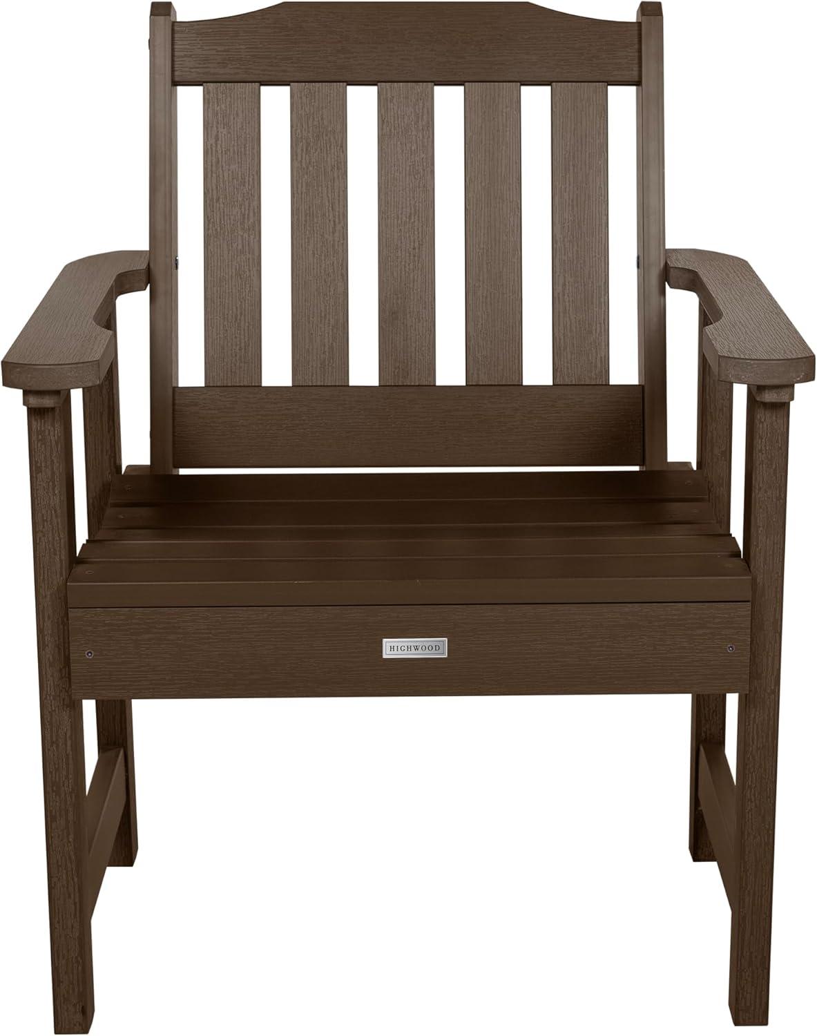 Lehigh Garden Patio Chair Weathered Acorn - highwood: Durable Outdoor Seating, Fade-Resistant