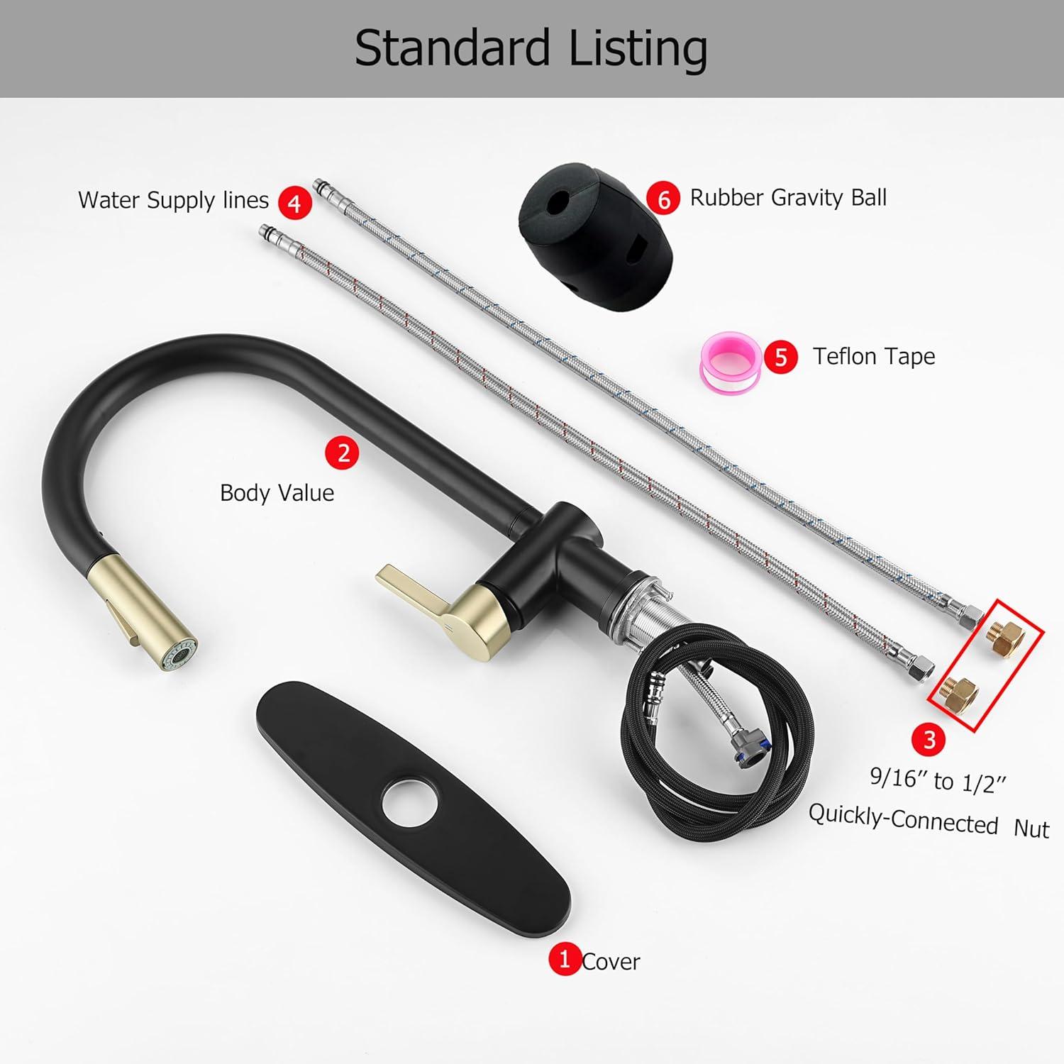 VIBRANTBATH Pull Out Kitchen Faucet