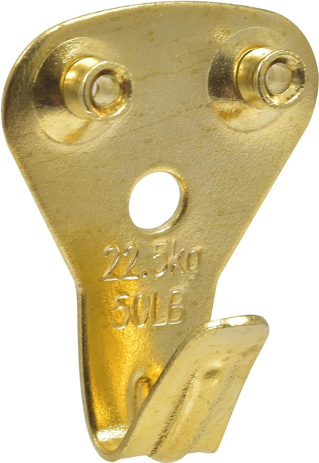 Hillman AnchorWire Brass-Plated Classic Picture Hanger 50 lb 20 pk (Case of 5)