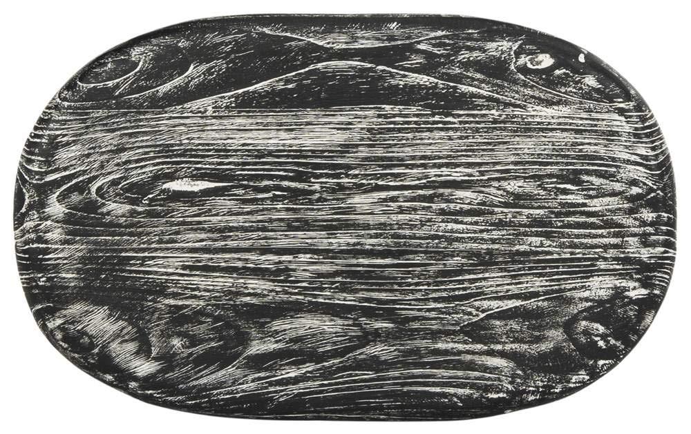 Colton Wood Counter Stool - Black/White Wash/Sungkai Wood - Safavieh