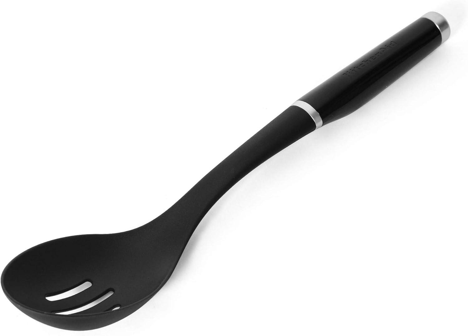 KitchenAid Black Nylon Heat-Resistant Slotted Spoon