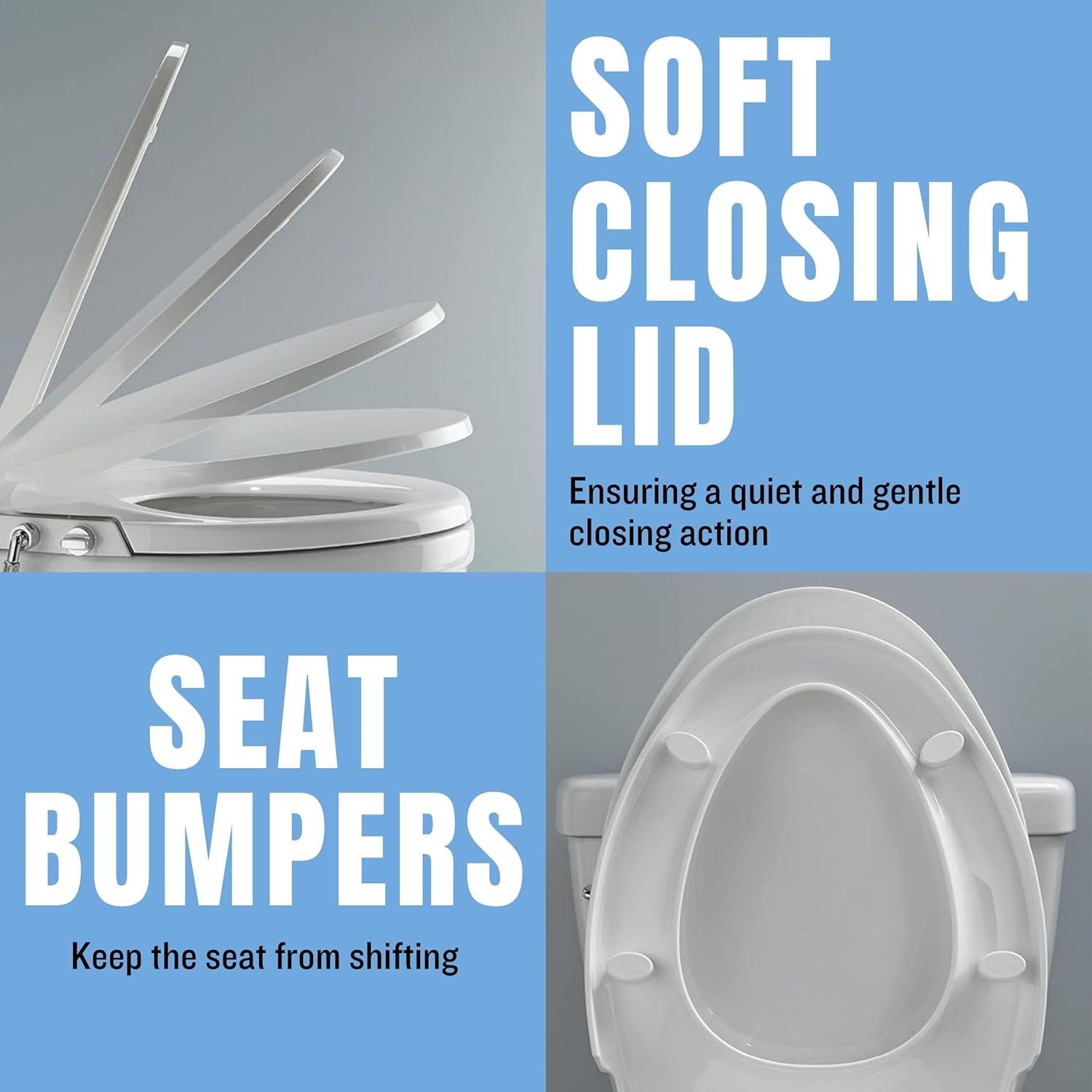 Mechanical Bidet Seat, Elongated, White, TSPEB100-SC