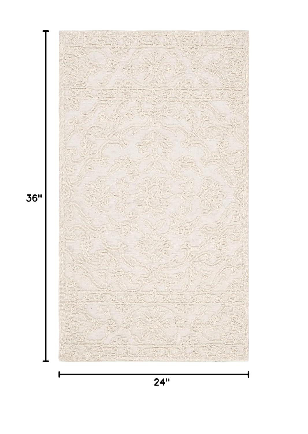 Trace TRC102 Hand Tufted Indoor Accent Rug - Ivory - 2'x3' - Safavieh