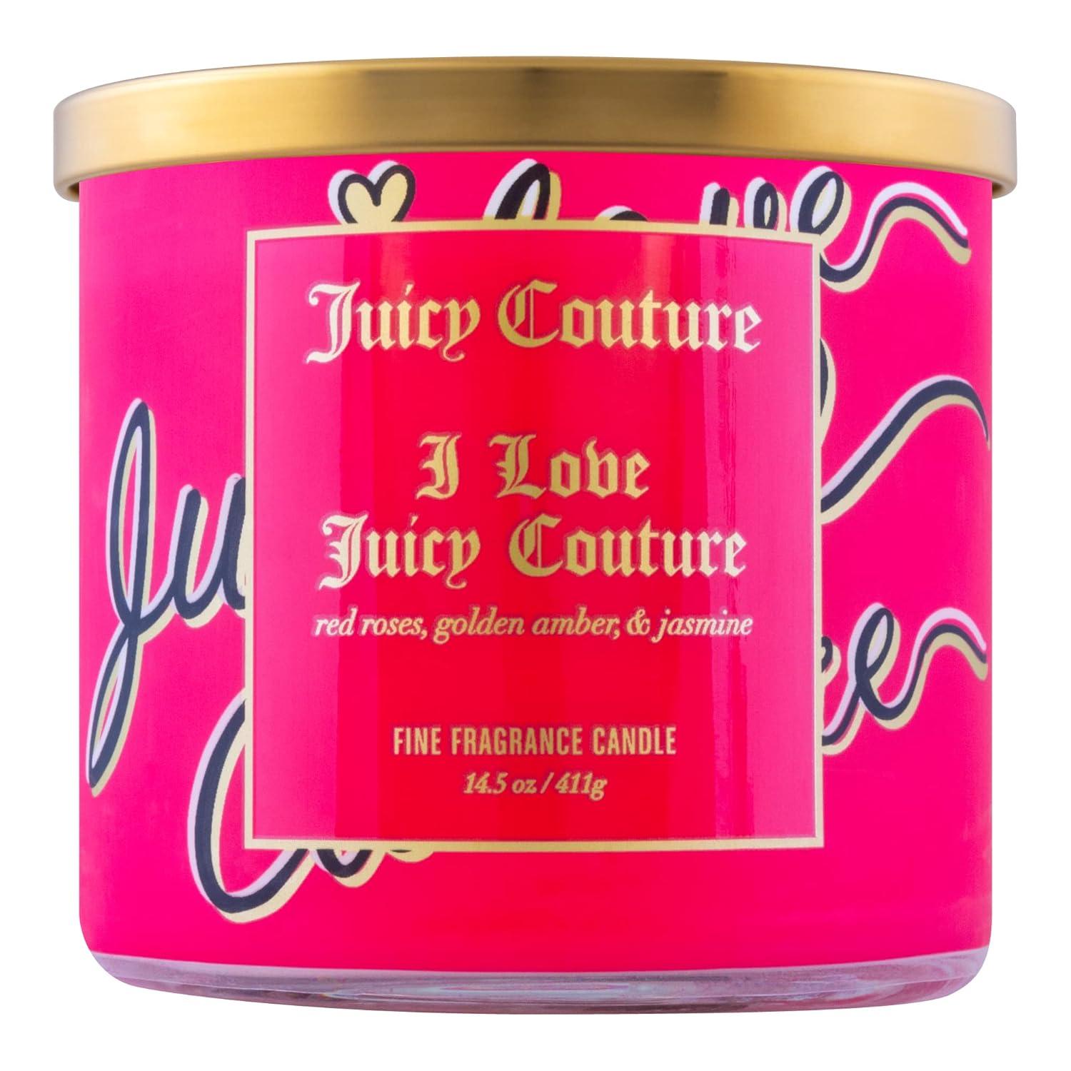 Juicy Couture Red Soy Wax 3-Wick Scented Jar Candle