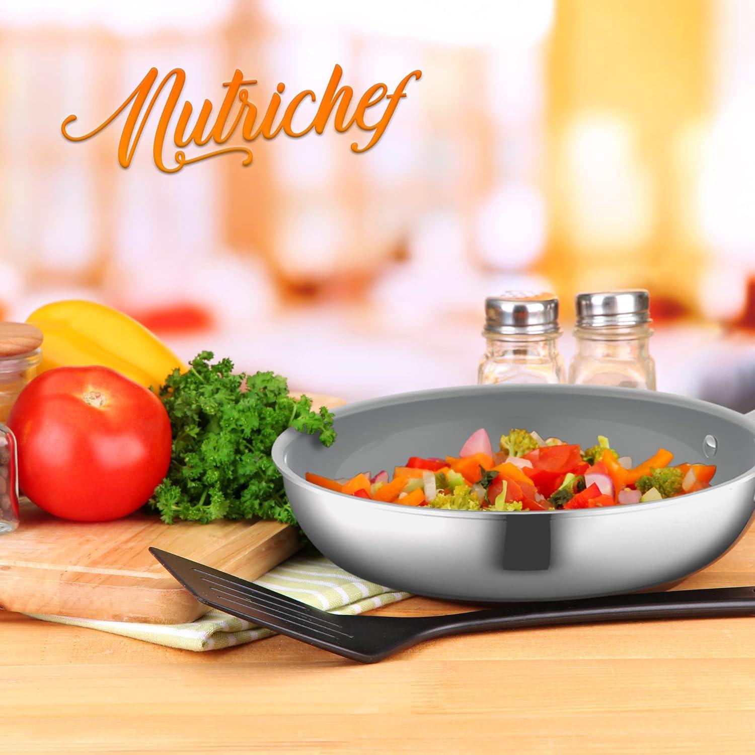 NutriChef NutriChef Stainless Steel Non-Stick Frying Pan