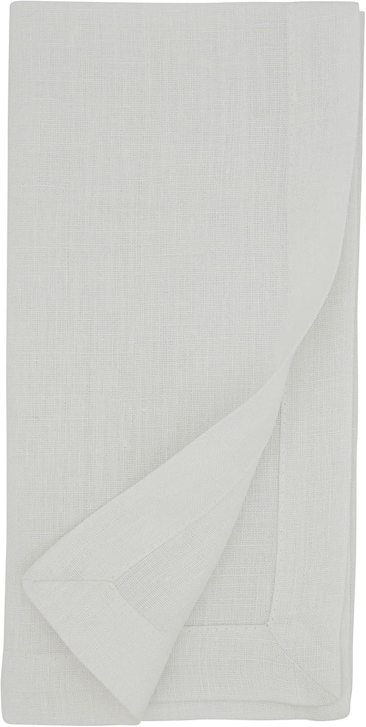 White Linen Tea Napkins Set of 4