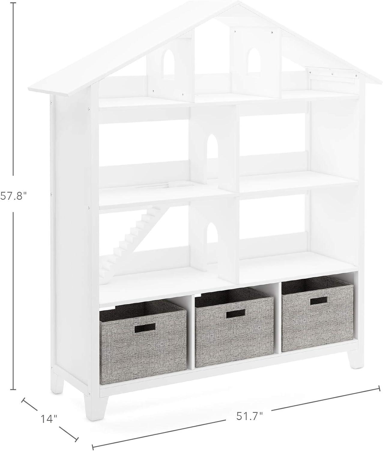 Martha Stewart Living & Learning Kids Dollhouse Bookcase 57.8" H X 51.7'' W