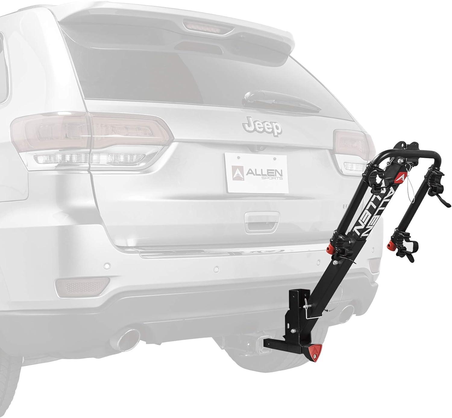 Deluxe Locking Quick Release 2-Bicycle Hitch Mounted Bike Rack Carrier, 522QR