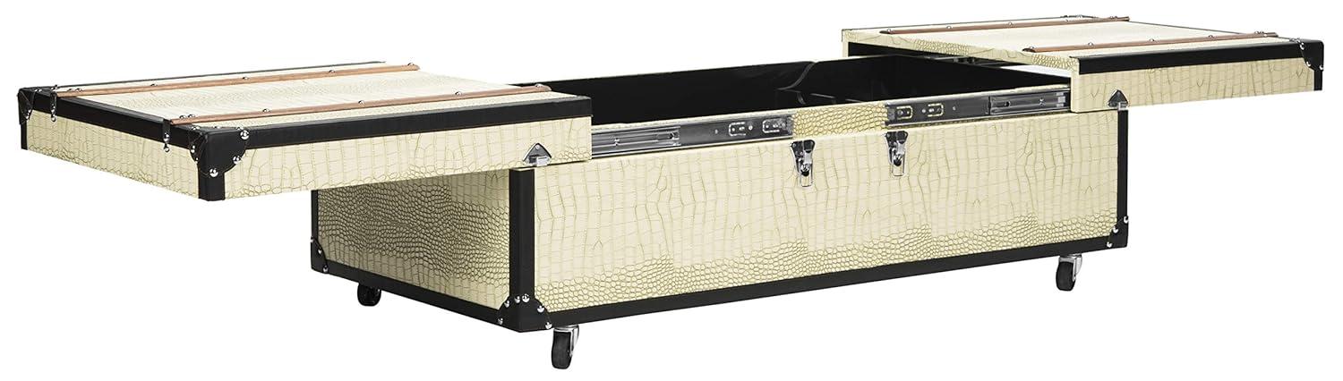 Zoe Trunk/Coffee Table - Cream - Safavieh