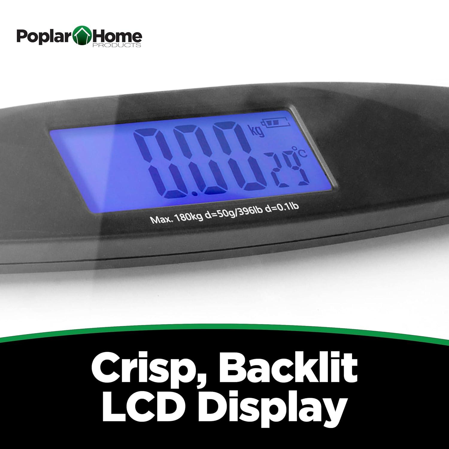 Prominence Home Ultra Thin, Clear Glass Scale With Easy To Read LCD Display - Auto Step On