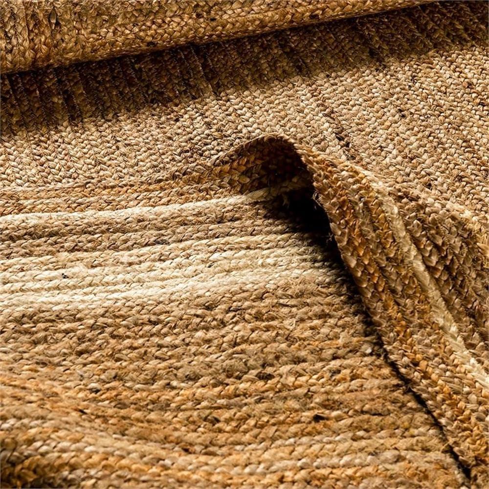 Flash Furniture Natural Fiber Jute Area Rug - Braided Indoor Jute Rug - Natural Area Rugs