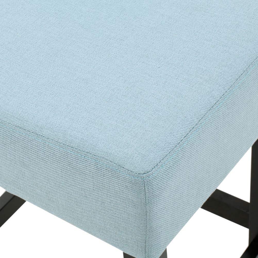 Set of 2 26" Lopez Backless Counter Height Barstools Polyester Upholstery, Rubberwood Legs - Christopher Knight Home