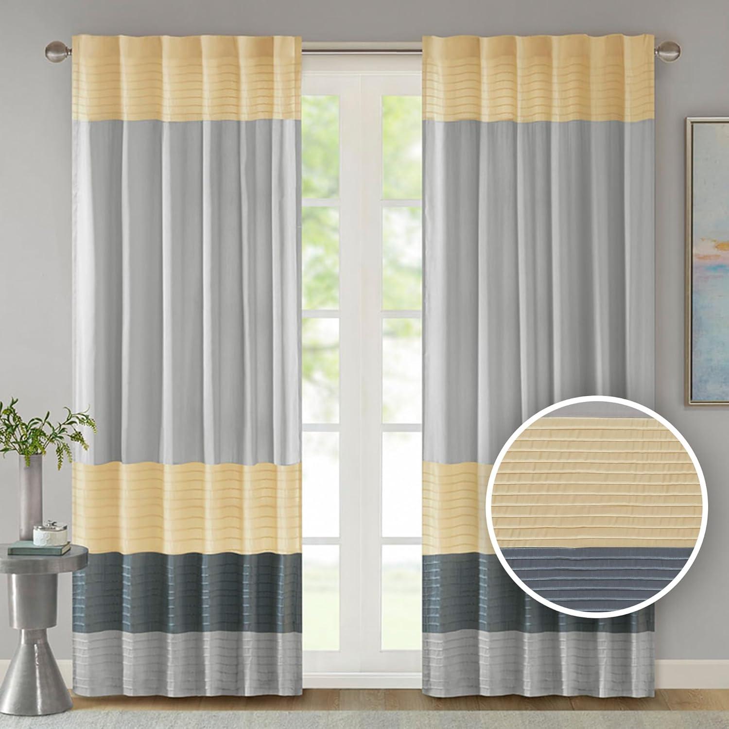 Amherst Polyoni Pintuck Curtain Panel