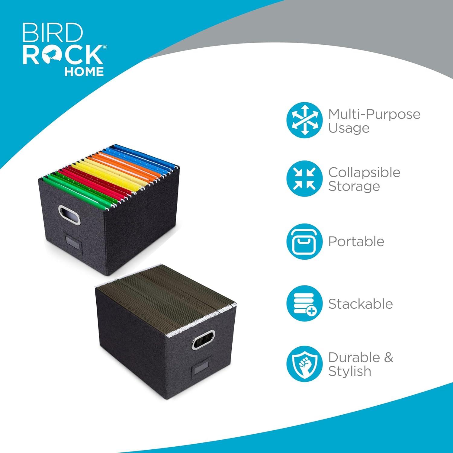 BirdRock Home Internet's Best Collapsible File Storage Fabric Box