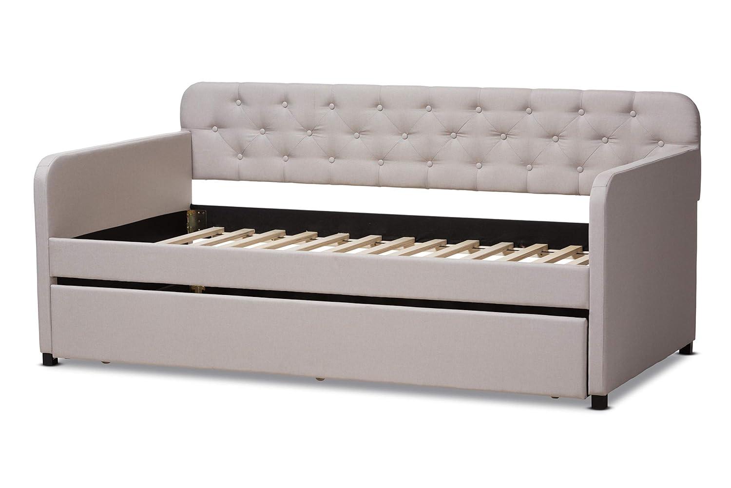 Baxton Studio Daybeds Twin Beige