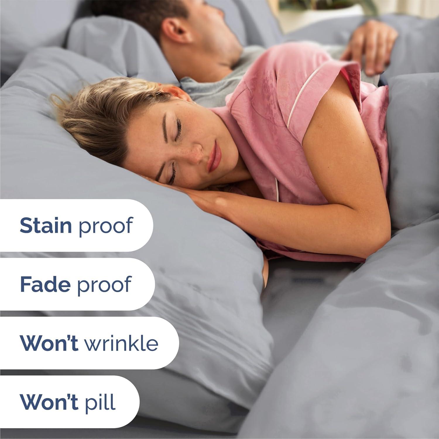 CGK Linens 4 Piece Sheet Set Premium Cooling, Soft & Wrinkle Free Sheet Set