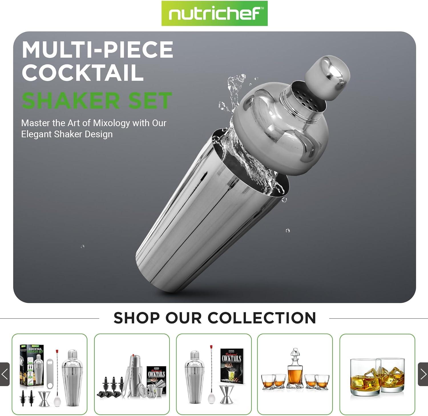 NutriChef Bartender Set 7 Piece