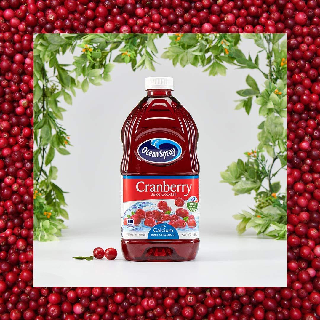 Ocean Spray Cranberry Cocktail Drink with Calcium, 64-Ounce Bottles (Pack of 8)
