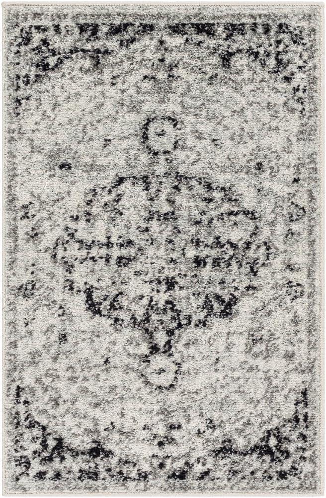 Livabliss 2'x3' Abby Traditional Rugs Cream: Stain & Fade-Resistant, Medium Pile, Indoor, Polypropylene