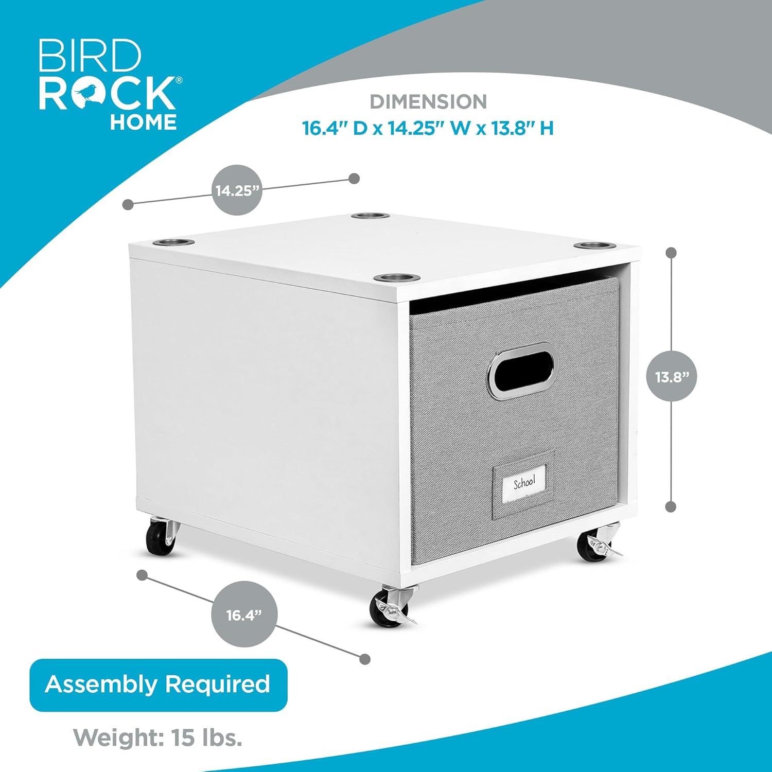 BirdRock Home 14.25'' Wide Mobile File Cabinet