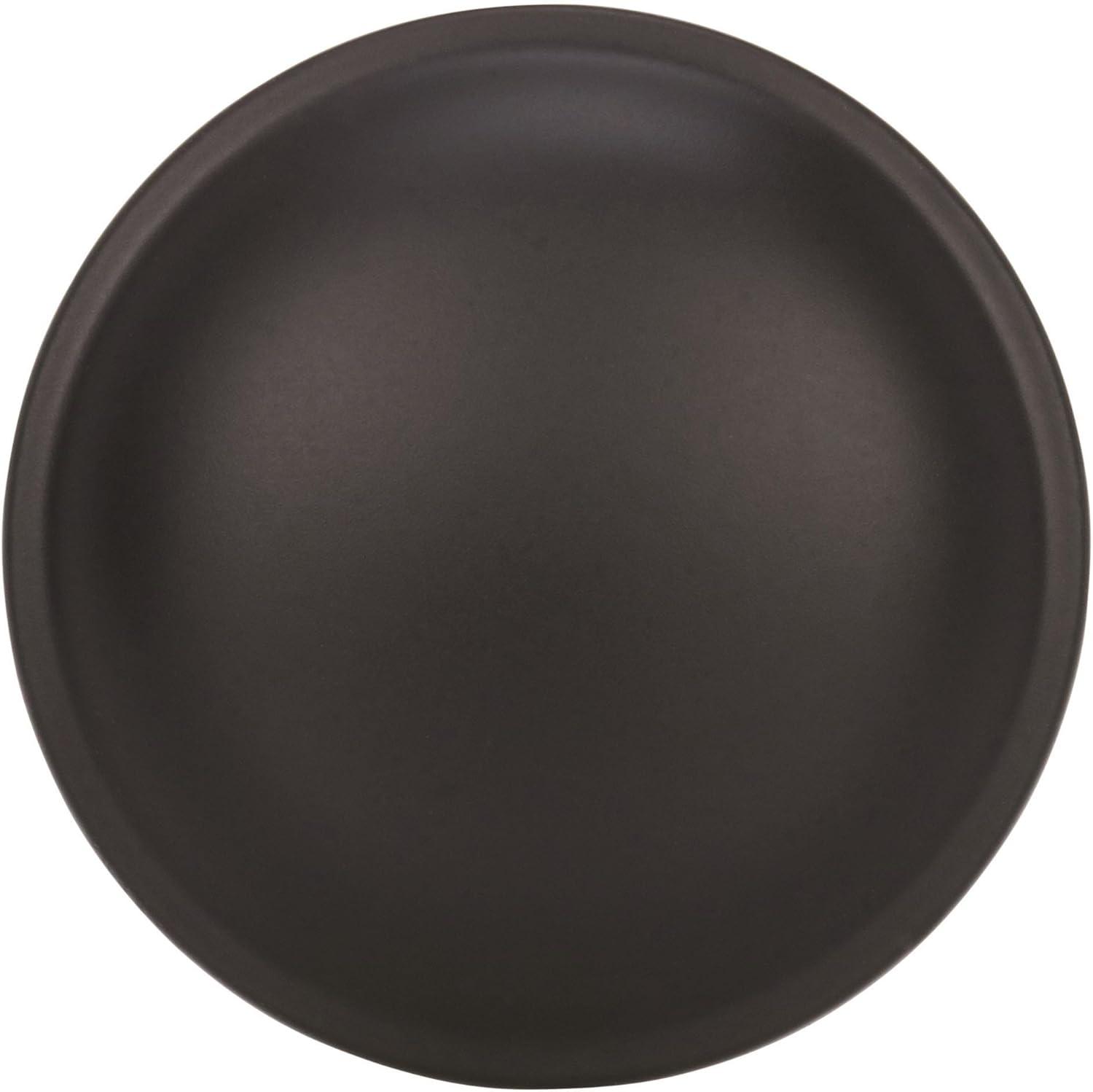 Amerock | Cabinet Knob | Matte Black | 1-1/4 inch (32 mm) Diameter | Everyday Heritage | 1 Pack | Drawer Knob | Cabinet Hardware