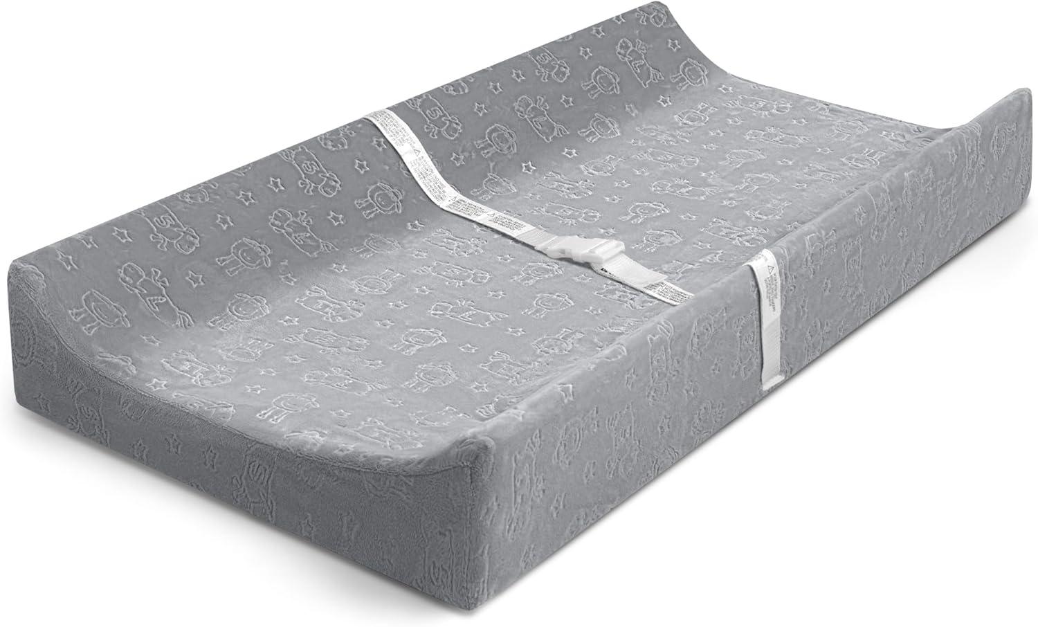 Serta Perfect Sleeper Changing Pad with Plush Cover - Gray