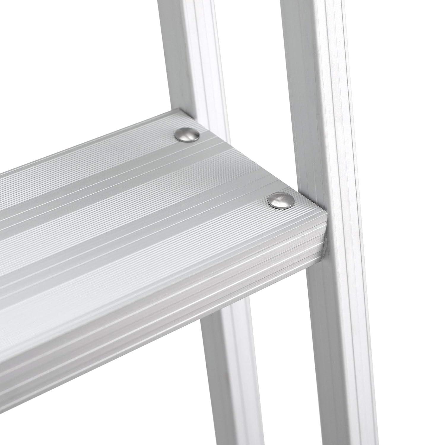 RecPro Marine Pontoon Boat Dock Heavy Duty Aluminum 4 Step Removable Boarding Ladder AL-A4…