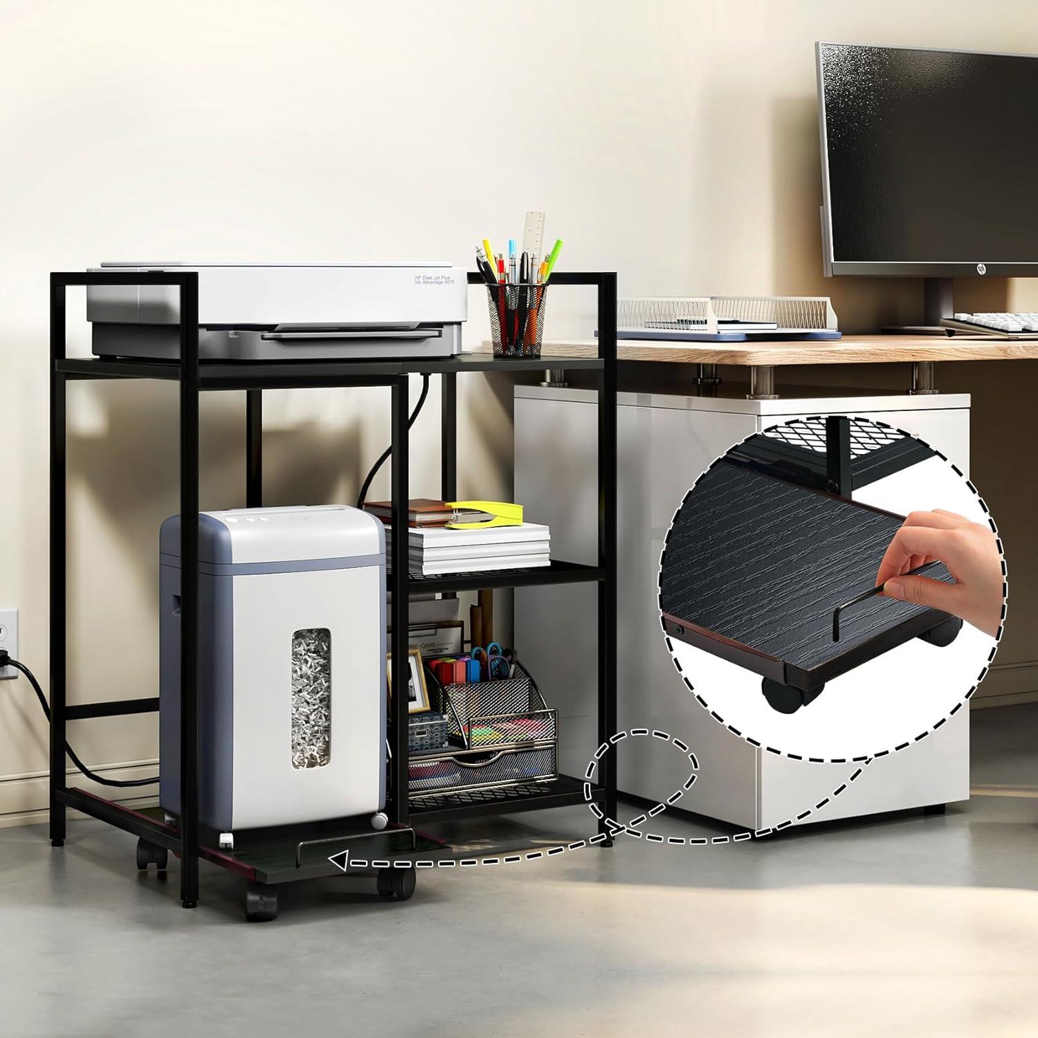 TC-HOMENY 28'' H x 23.5'' W Printer Stand
