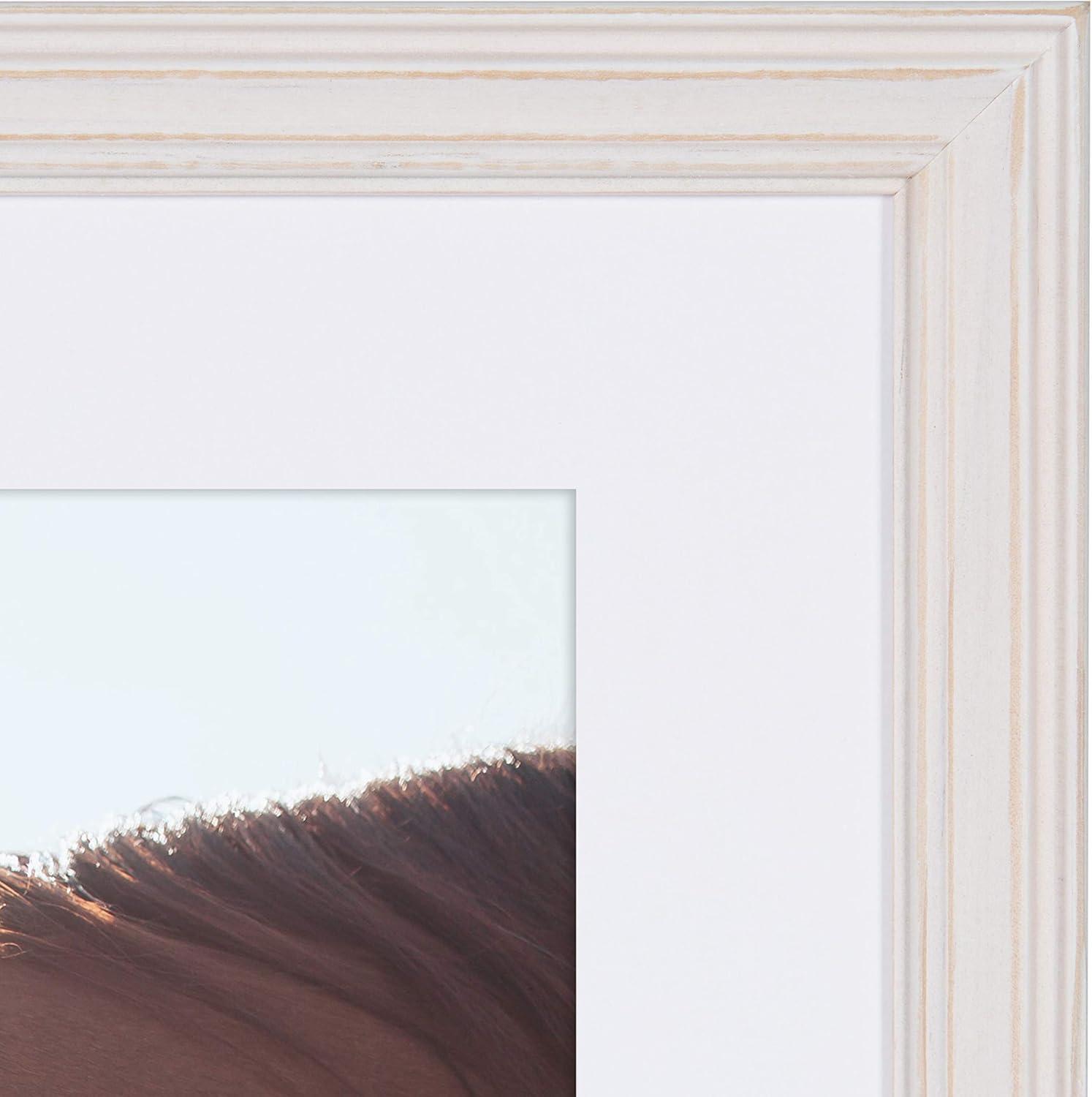 6pc Bordeaux Frame Box Set White - Kate & Laurel All Things Decor: Modern Wall Gallery Kit, Wood Frames with Glass