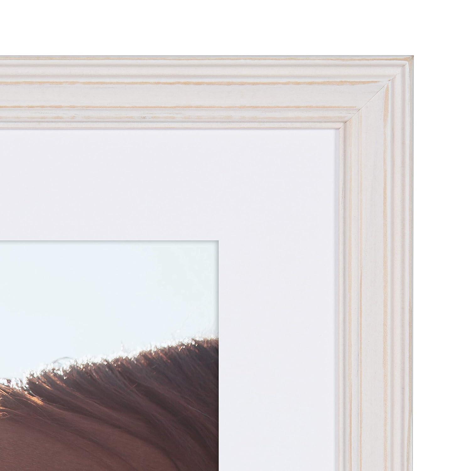 6pc Bordeaux Frame Box Set White - Kate & Laurel All Things Decor: Modern Wall Gallery Kit, Wood Frames with Glass