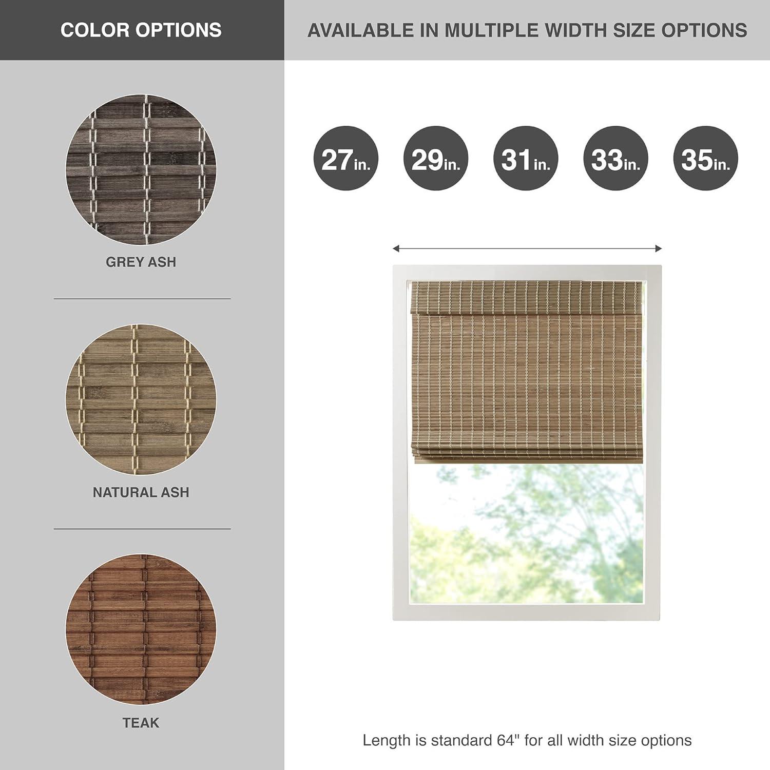 Eastfield Semi - Sheer Bamboo Light Filtering Single Roman Shade 64"L