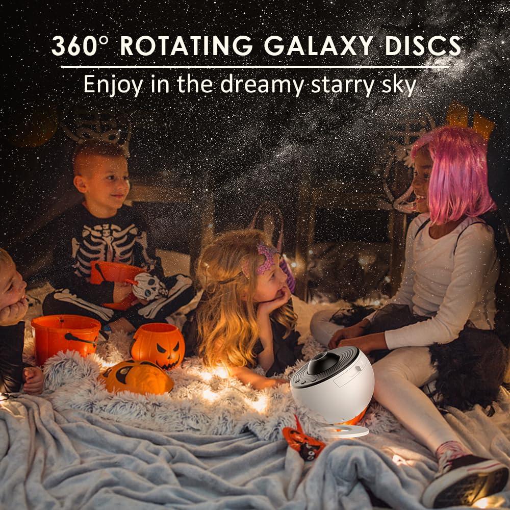 Planetarium Galaxy Star Projector for Bedroom Decor, 12 in 1 360° Rotating Nebula Projector Lamp, Timed Starry Night Light Projector for Kids,Home Theater, Ceiling, Room Decoration