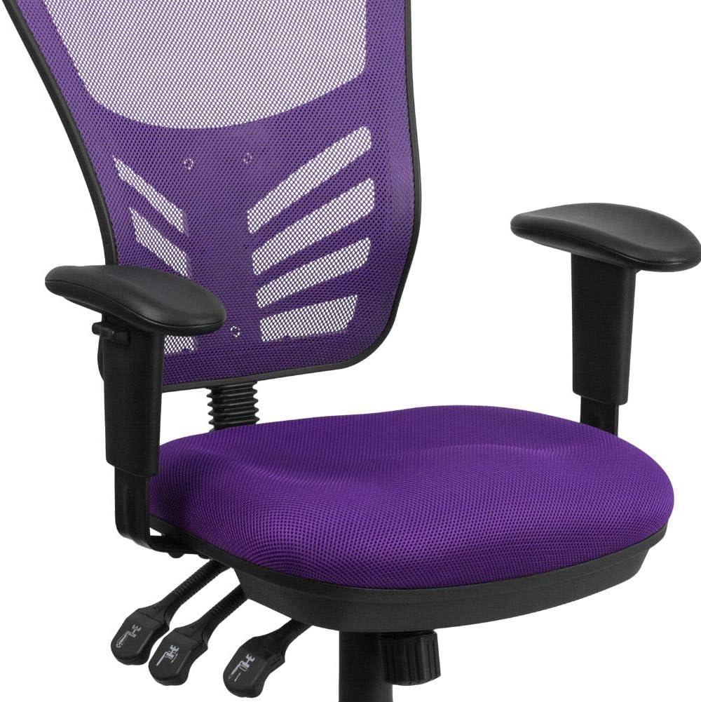 Flash Furniture Mid-Back Mesh Multifunction Executive Swivel Ergonomic Office Chair with Adjustable Arms