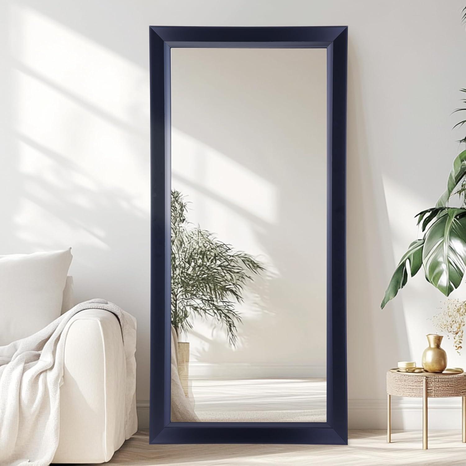 Red Barrel Studio® Chappell Beveled Full Length Huge Floor Mirror XL Mirror Large Standing Silver Floor Mirror