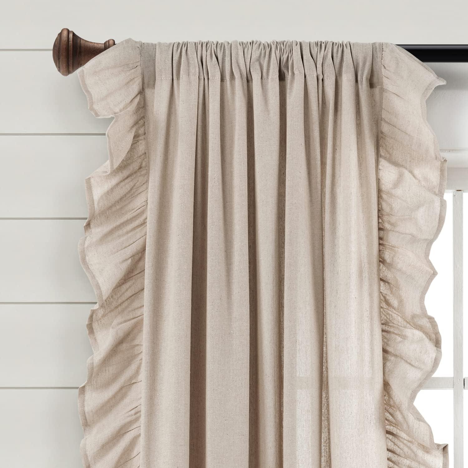 Cotton Blend Sheer Panel