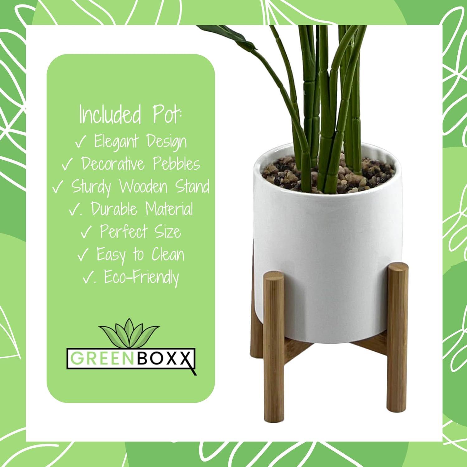 Primrue Bird Of Paradise Artificial Plant Fake Tree Fake Banana Leaf Plant Tropical Palm Trees Potted Plants, Home Indoor Modern Decor Natural Decoration, Large Realistic Leaves,(Green)