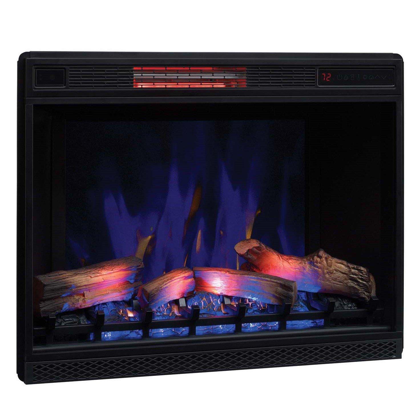 Classic Flame 33" 3D Spectrafire Plus Infrared Electric Fireplace Insert - Black, 33II042FGL