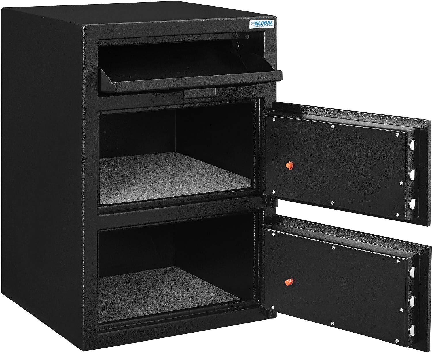 Ningbo Safewell 493491 Global Industrial B-Rate Depository Safe Front Loading with 2 Doors, Digital Lock - 20 x 20 x 30 in.