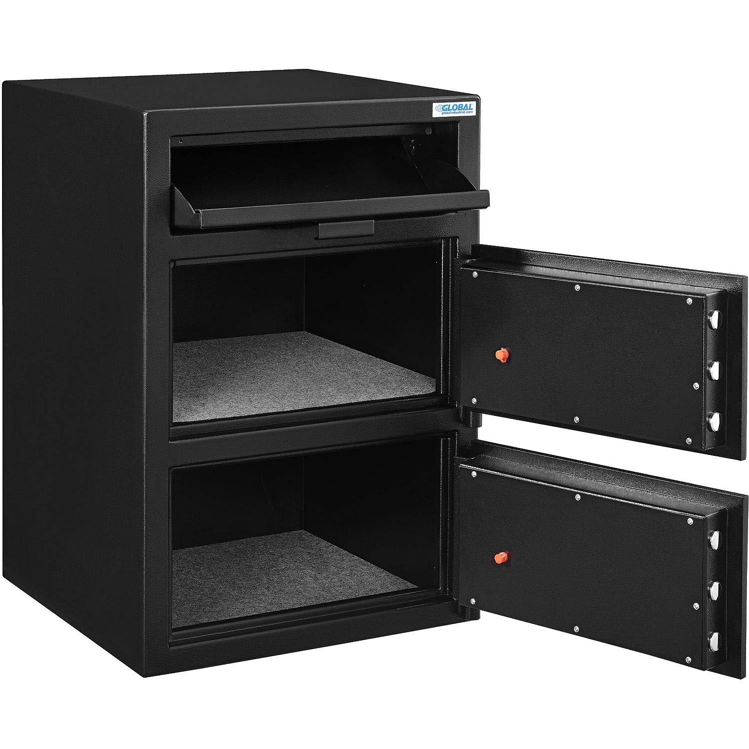 Ningbo Safewell 493491 Global Industrial B-Rate Depository Safe Front Loading with 2 Doors, Digital Lock - 20 x 20 x 30 in.