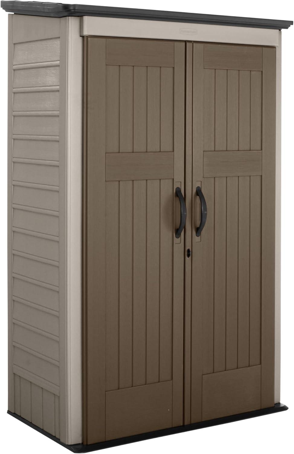 Rubbermaid Big Max 2 ft. 6 in. x 4 ft. 3 in. Large Vertical Resin Storage Shed