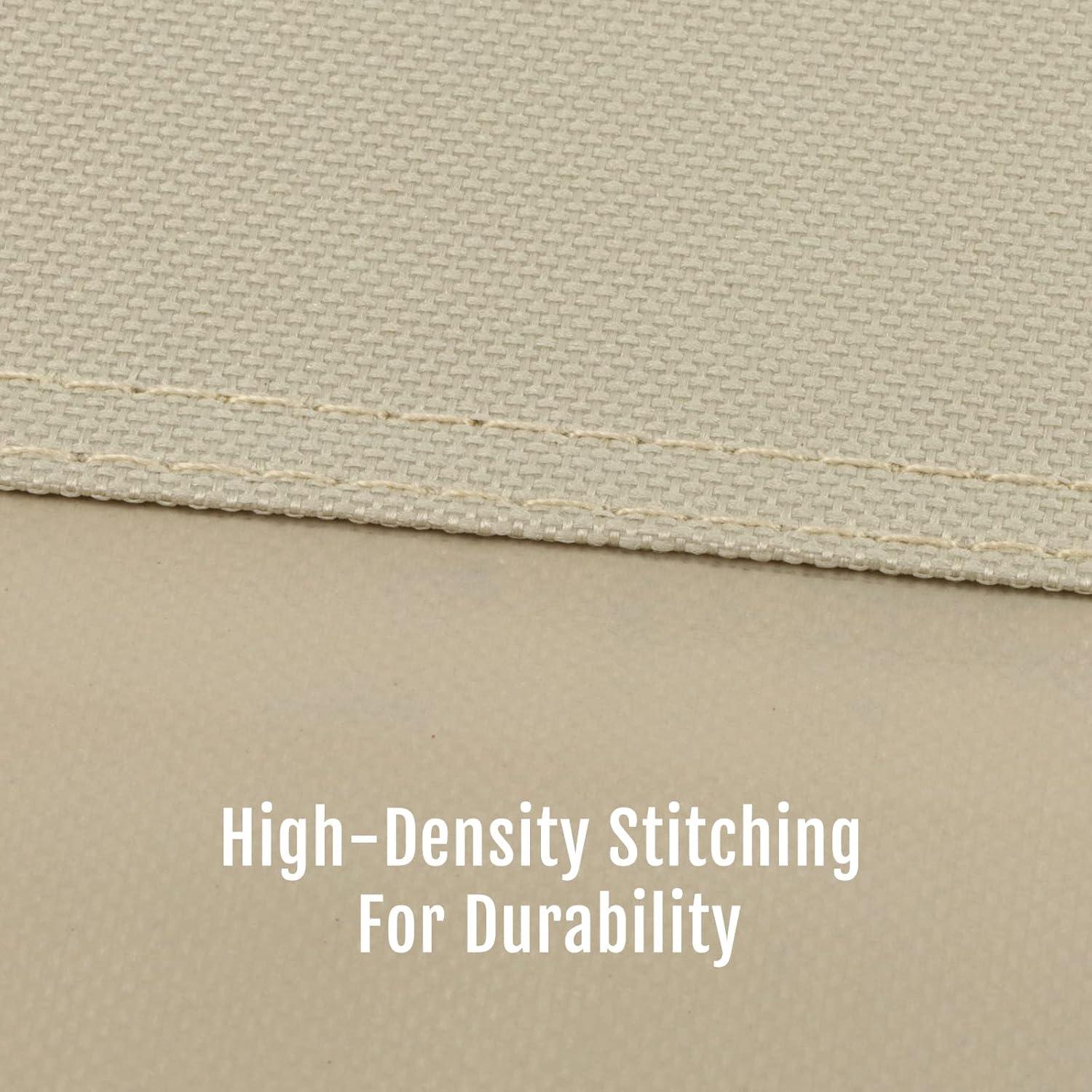 Porch Patio Swing Seat Cover, Bench Swing Replacement Covers, 600D Thicken Oxford Waterproof Fabric Swings Seat Cover for Outdoor Garden Swings Chair 45.3x18.9x18.9inch(Beige-S)